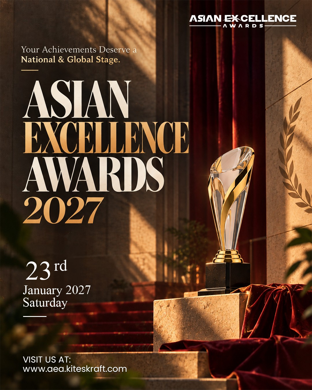 Asian Excellence Awards 2027 poster